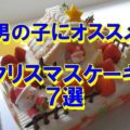 男の子クリスマスケーキ (1)